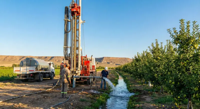 Perforación de pozo para riego agrícola en Neuquén
